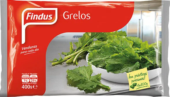 Grelos hojas