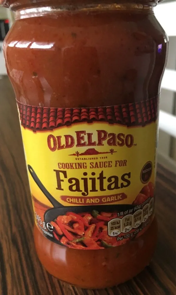 Cooking sauce for fajitas