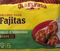 Relleno para fajitas pollo y verduras asadas