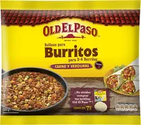 Relleno para burritos carne y verduras