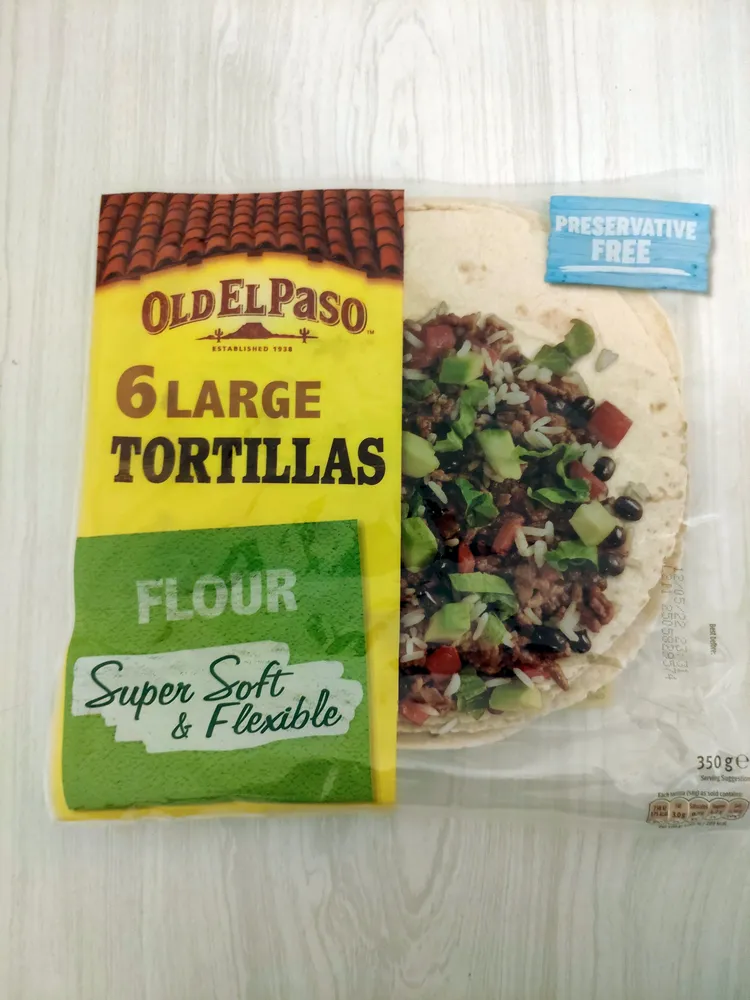 6 Large Tortillas