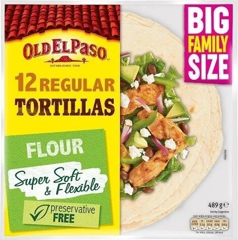 Paso Regular Super Soft Flour Tortillas Family Pack x12