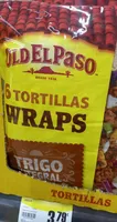 6 tortillas wraps de trigo integral