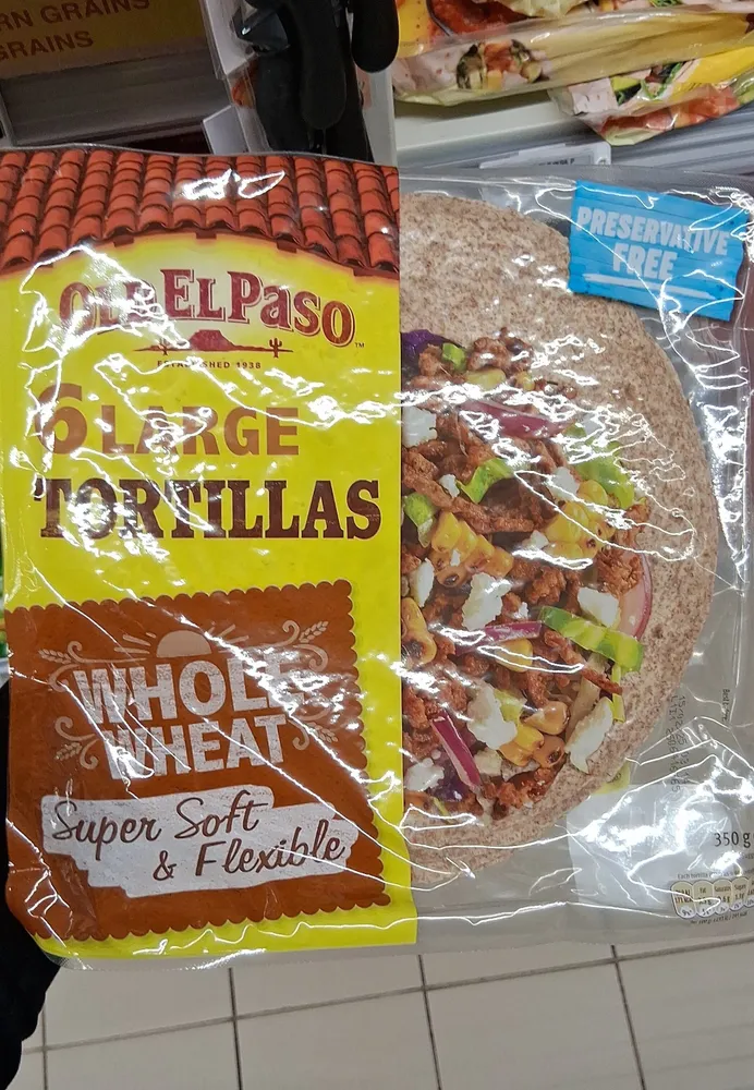 Large Whole Wheat Tortillas