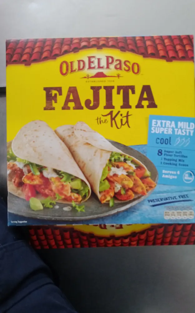 Old El Paso Extra Mild Fajita Kit 476G
