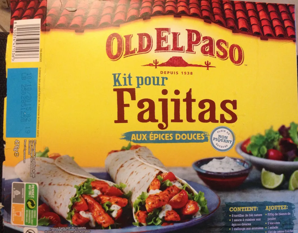 Kit pour fajitas aux épices douces