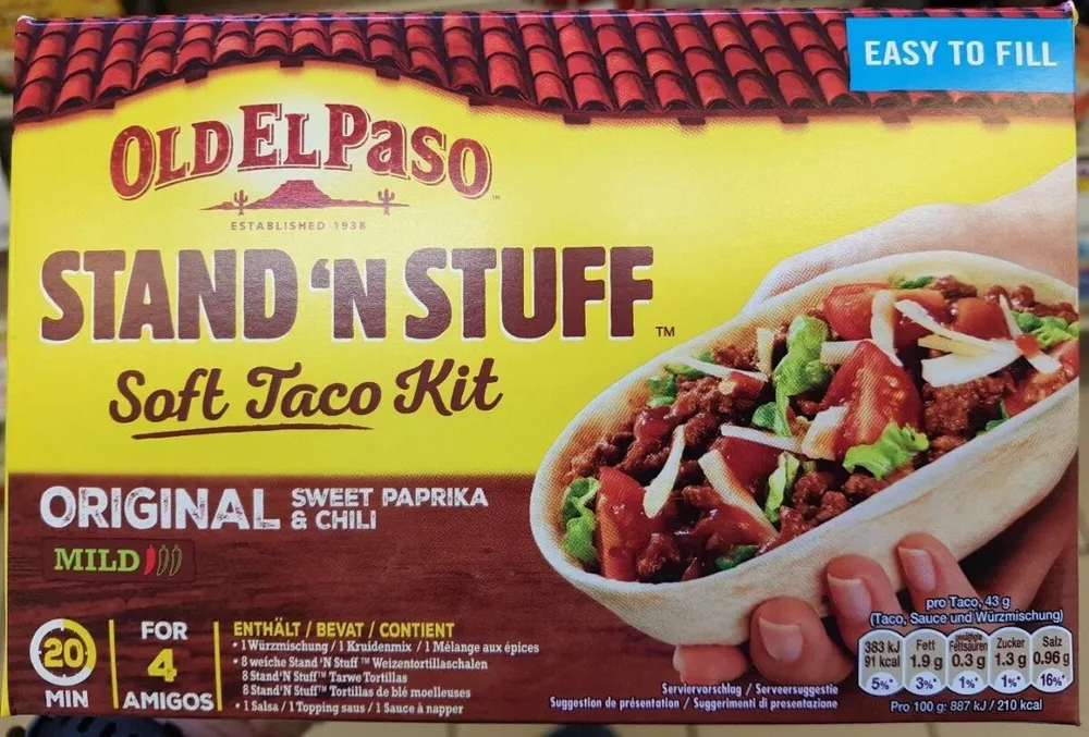 Stand 'N Stuff soft taco kit