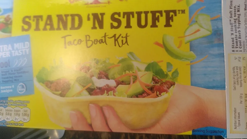 Stand n' Stuff taco boat kit