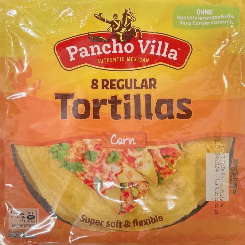 Regular Corn Tortillas (8 Stück)