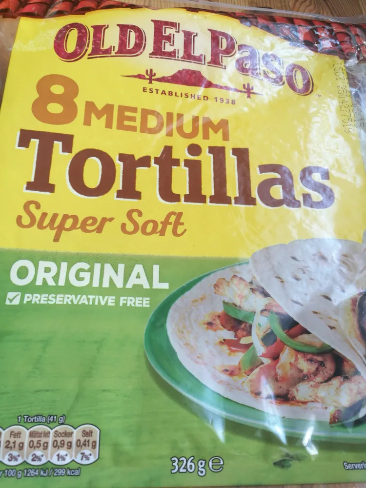 8 Original Medium Tortillas