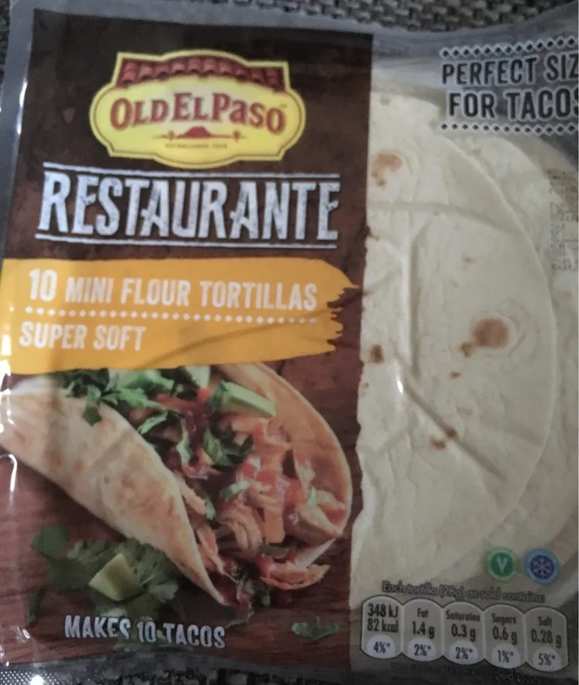 Old El Paso Restaurante Mini Tortillas X10 275G