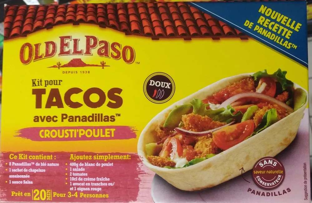 Kit pour tacos avec panadillas Crousti'poulet
