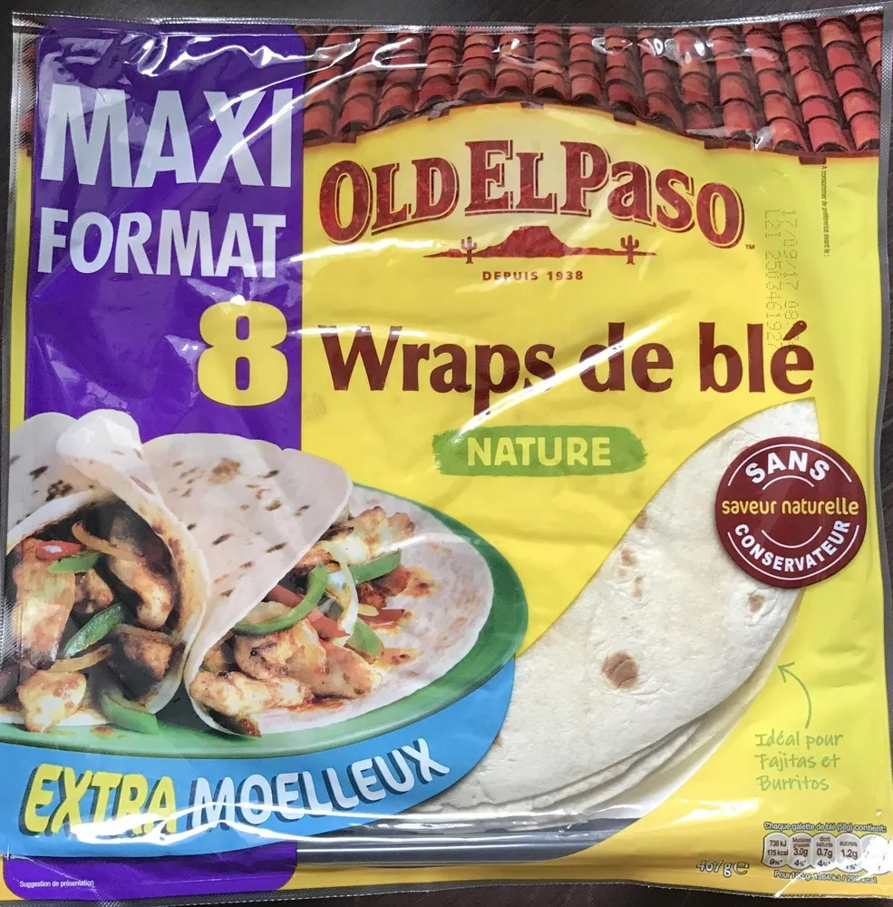 Wraps de Blé nature - Extra moelleux