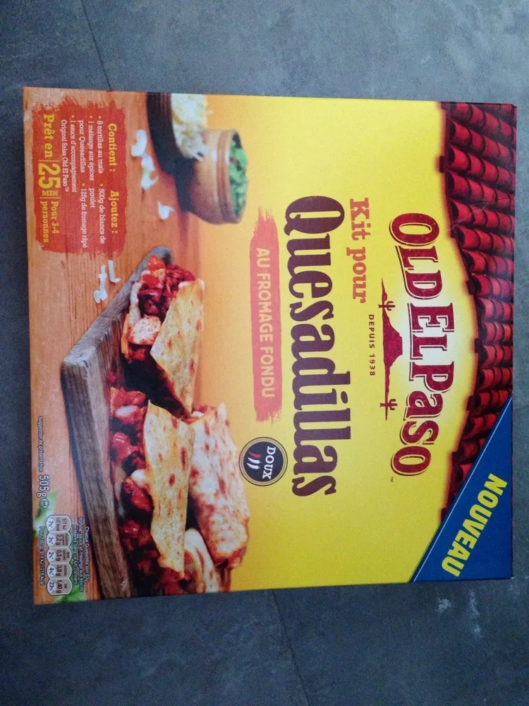 Kit pour Quesadillas au fromage fondu doux