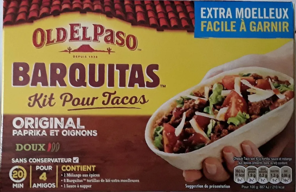 BARQUITAS Kit pour Tacos