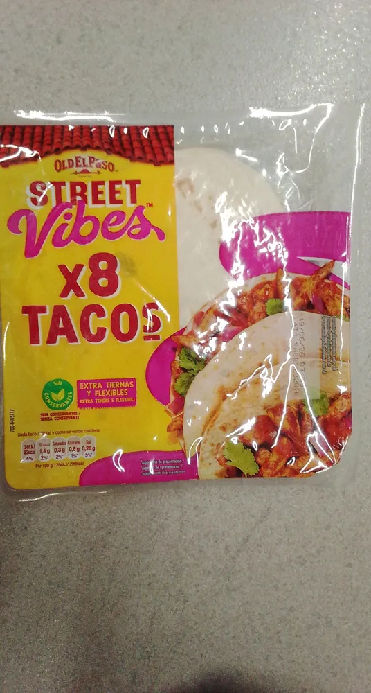 8 mini tortillas de trigo