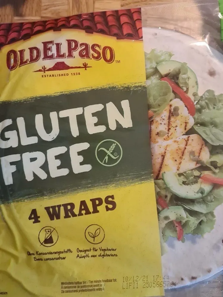 Old El Paso Wraps sans gluten