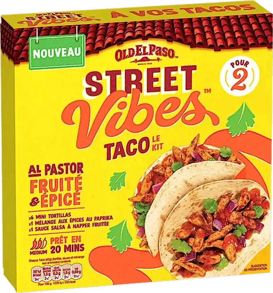 Street vibes taco Al Pastor
