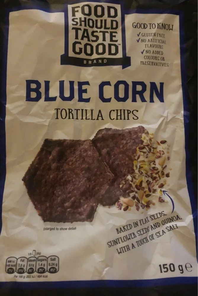 Blue corn tortilla chips