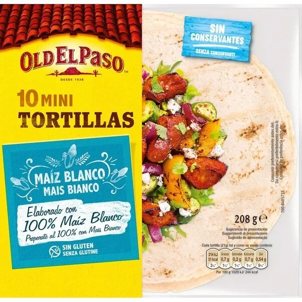 Mini Tortillas De Maiz Blanco
