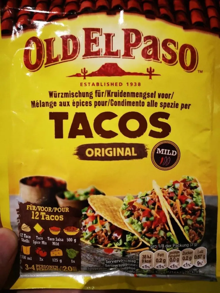 EDEKA Old El Paso  Würzmischung für Tacos original sweet Paprika & Chili mild 25g 3.49