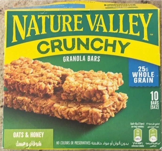 Nature valley crunchy oats and honey