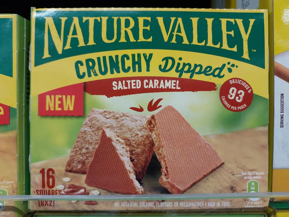 Nature valley crunchy dipped salted caramel