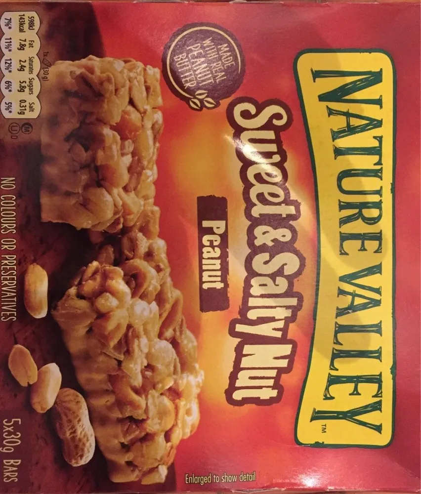 Nature Valley Sweet & Salty Nut Peanut Bars 5X30G