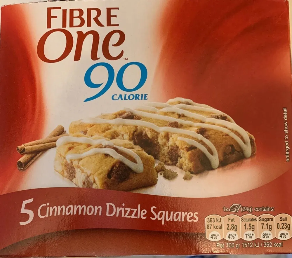 Cinnamon drizzle squares