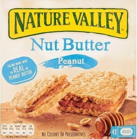 Nut Butter Peanut Biscuit Cereal Bars 4 x