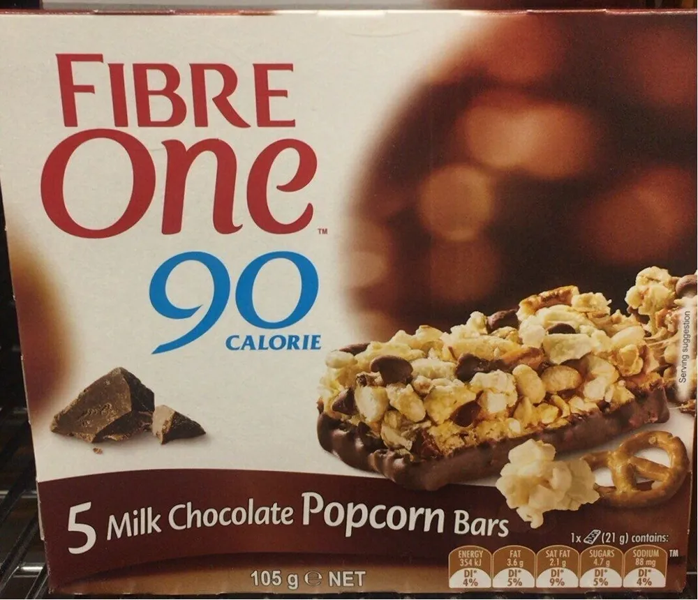 Milk Chocolate Popcorn Bars