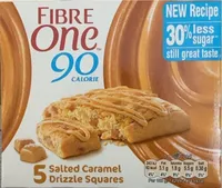 salted caramel drizzle square