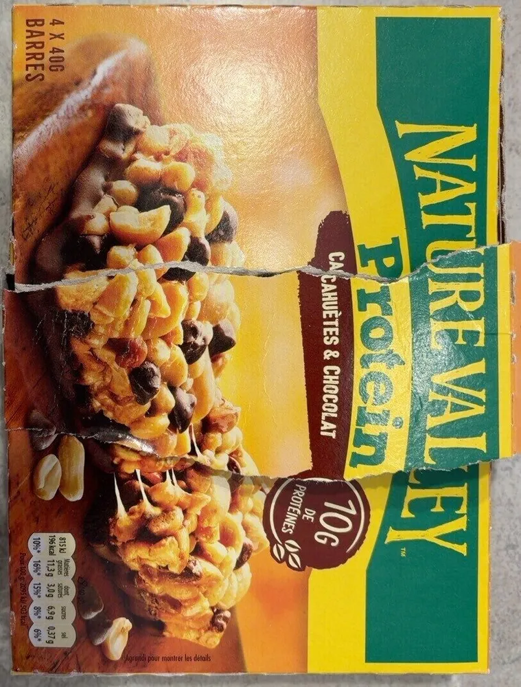 Barres Cacahuetes et chocolat