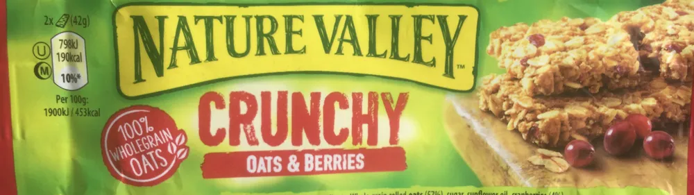 Nature valley crunchy oats and berries