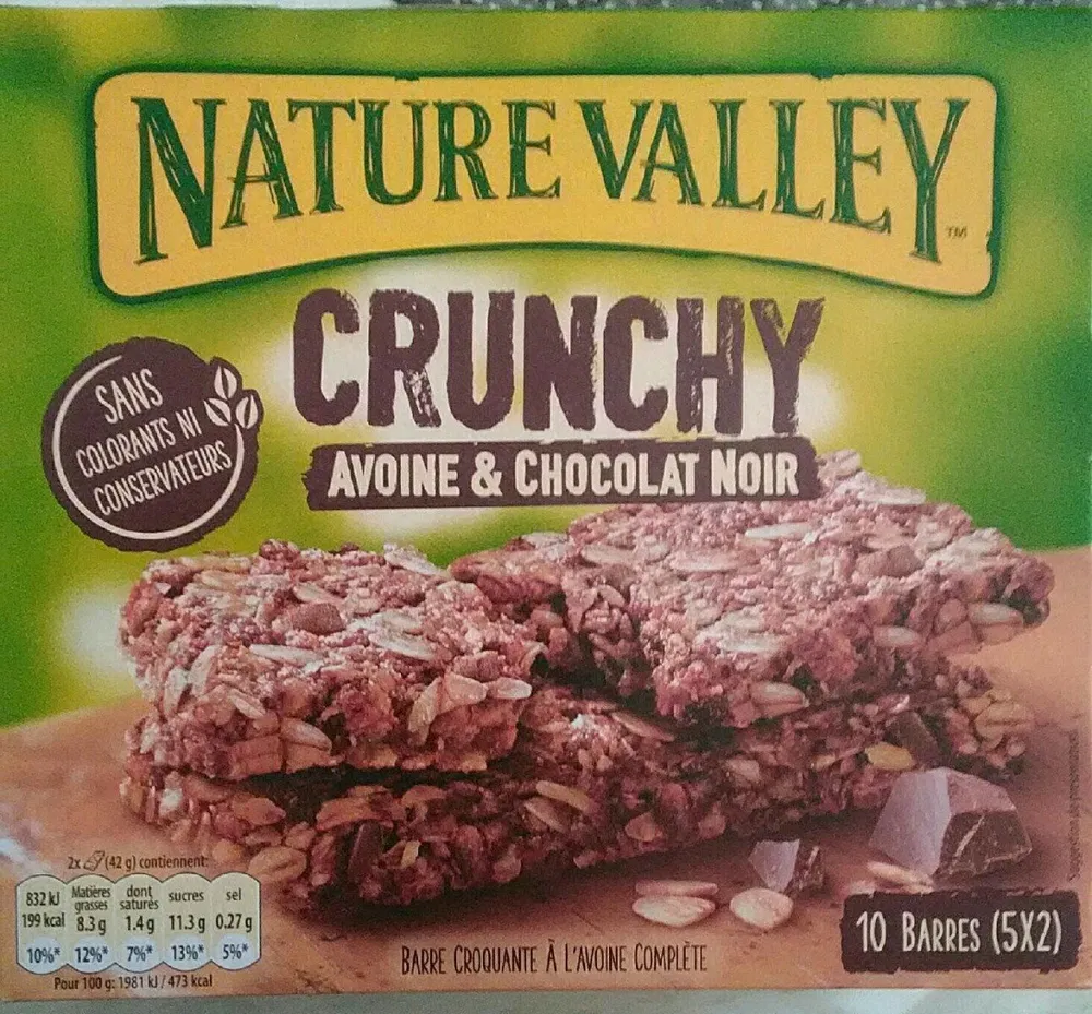 Nature valley crunchy oats and dark chocolate