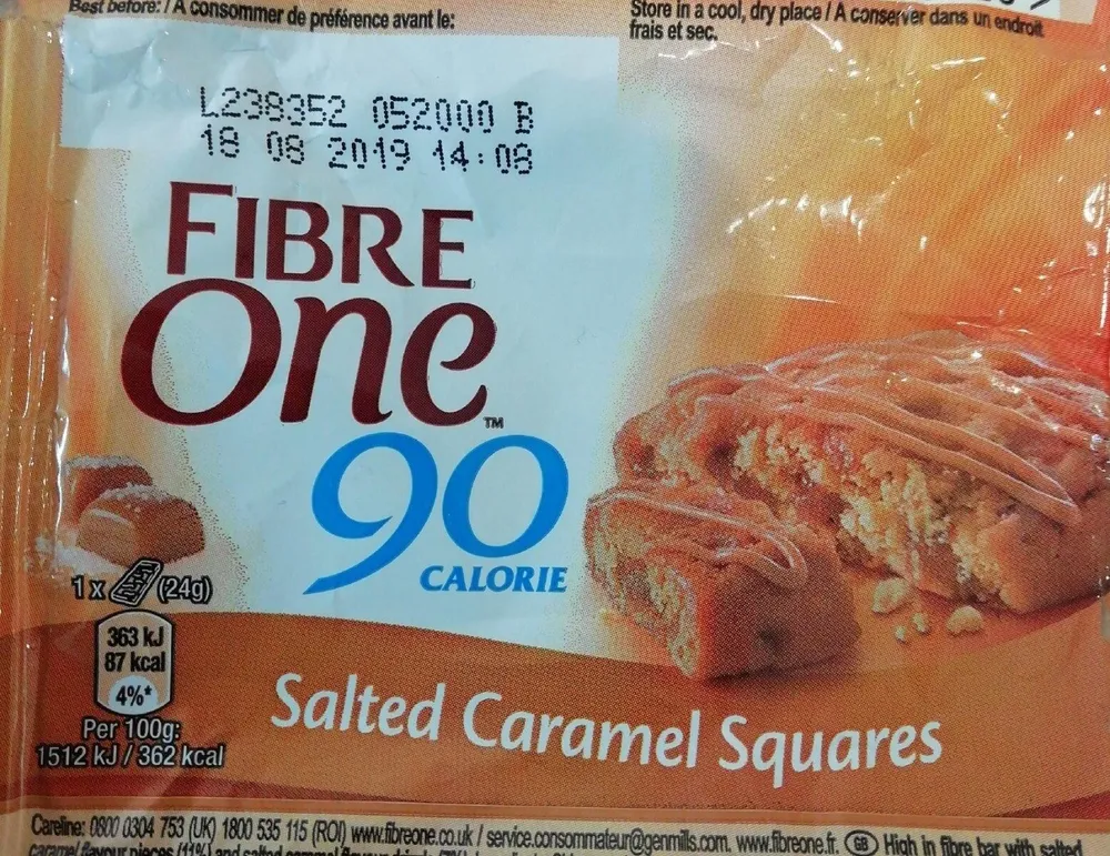 Salted caramel square