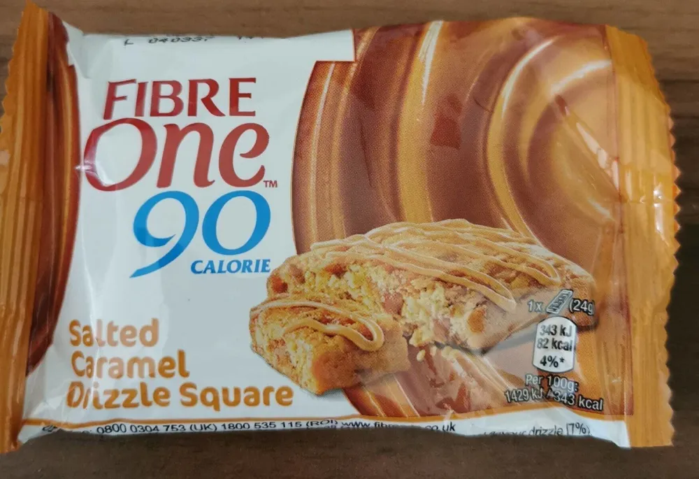 Fibre one salted caramel squares