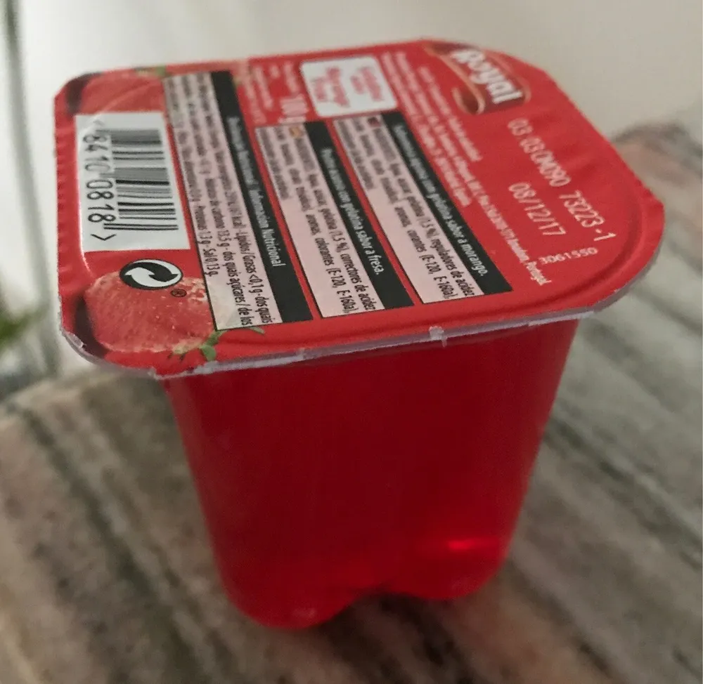 Gelatina sabor Morango