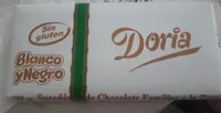 Sucedaneo de chocolate familiar a la taza doria blanco y negro