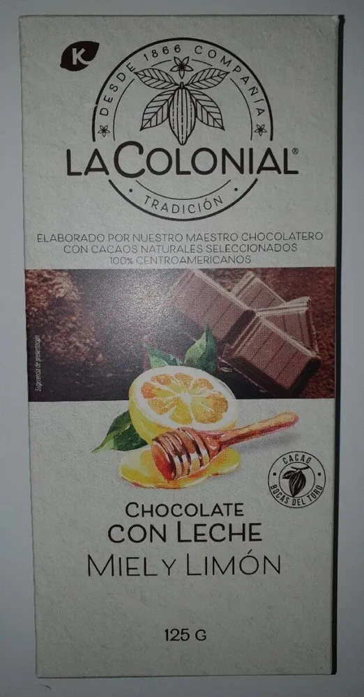 Chocolate con leche con miel y limón