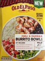 Old El Paso Chili and burrito bowl kit