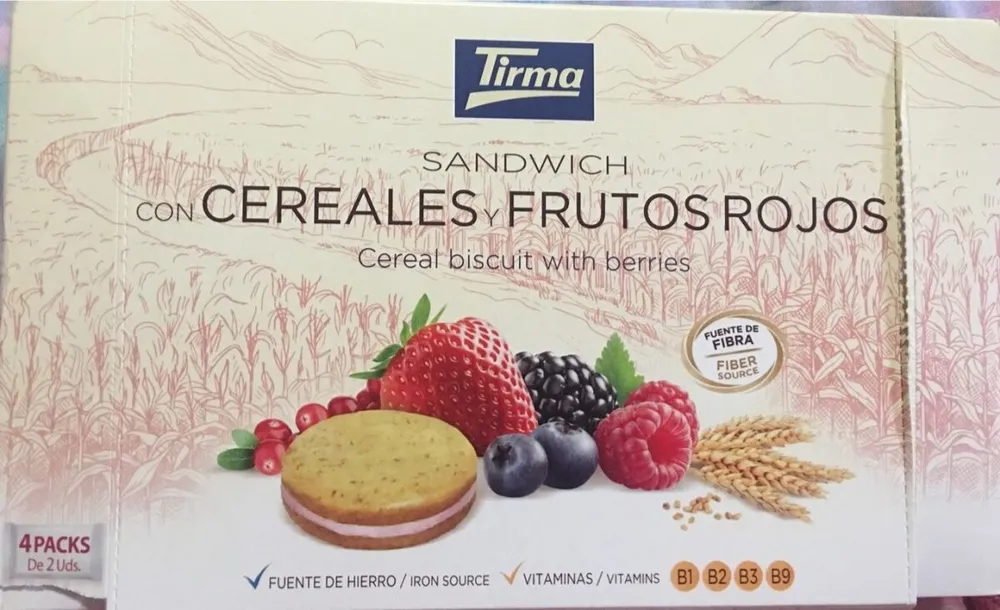 Galletas de cereales y frutos rojos