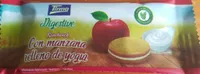 Sandwich con manzana relleno de yogurt