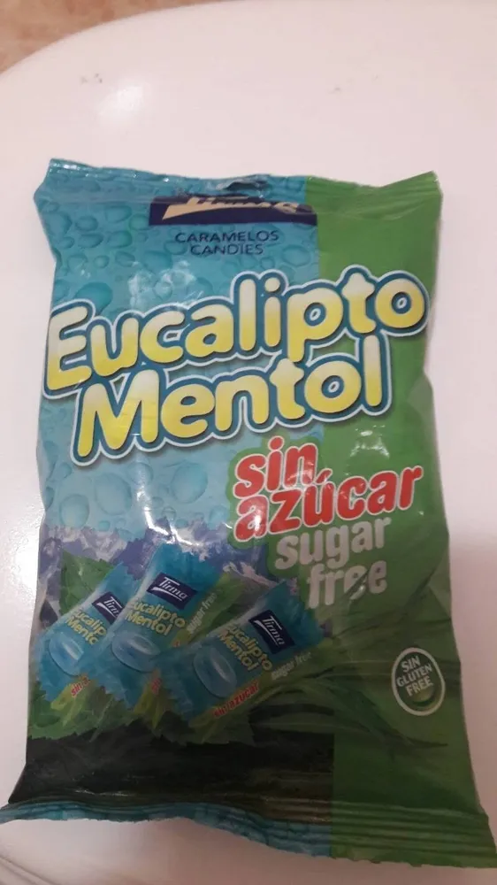 Caramelos eucalipto mentol sin azúcar