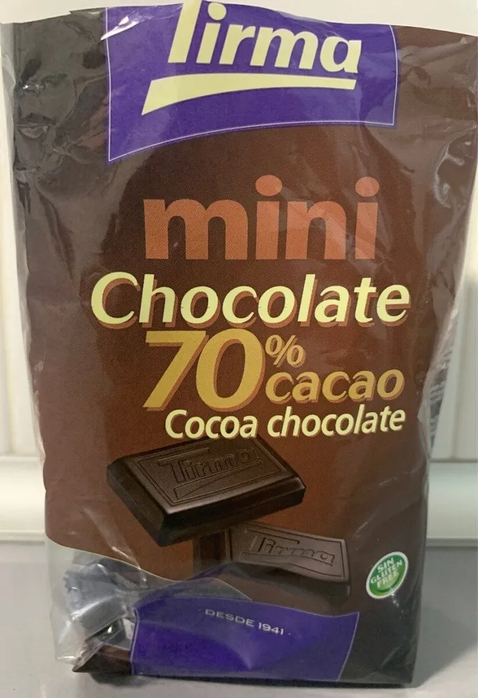 Mini chocolate 70% cacao