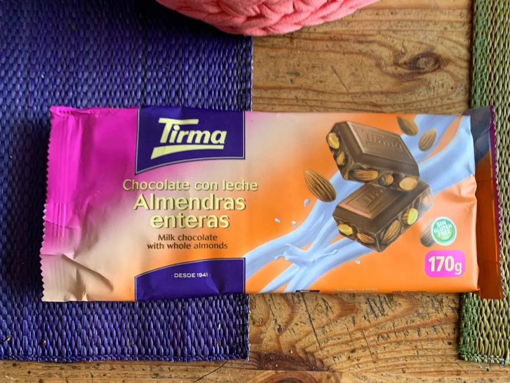 Chocolate con leche Almendras enteras