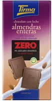 Chocolate con leche almendras enteras zero
