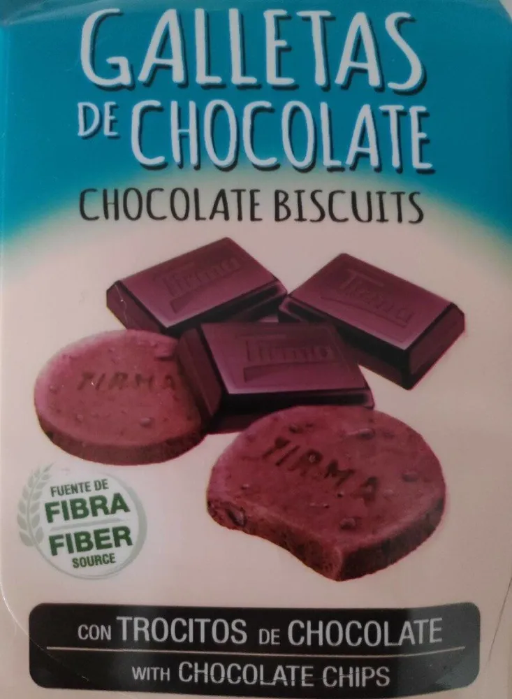 Galletas con trozos de chocolate