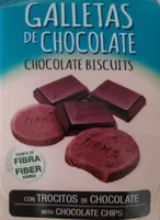 Galletas con trozos de chocolate