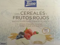 Choco Sandwiches con Cereales y Frutos Rojos